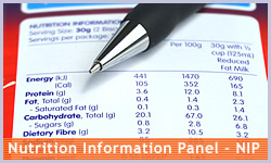 Nutrition Information Panel - NIP